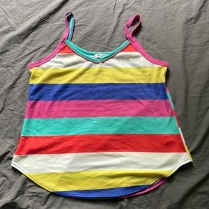 Multi colored tank